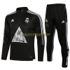 Real Madrid Sweatshirts Anzüge Suit Quarter-zip 2022-23 Schwarze Für Kinder